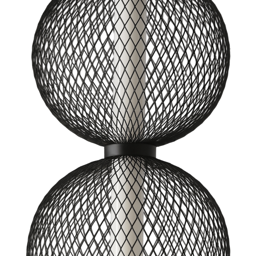 Κρεμαστό LED φωτιστικό PUMA με καλώδιο, LED/10W/230V, Ø 14 cm, μαύρο