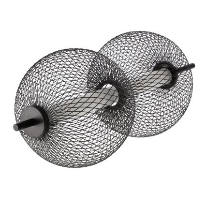 Κρεμαστό LED φωτιστικό PUMA με καλώδιο, LED/10W/230V, Ø 14 cm, μαύρο