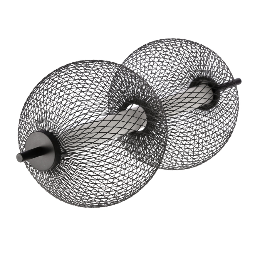 Κρεμαστό LED φωτιστικό PUMA με καλώδιο, LED/10W/230V, Ø 14 cm, μαύρο