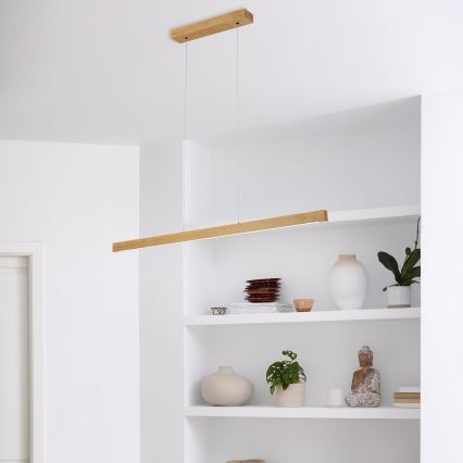 Κρεμαστό LED φωτιστικό με καλώδιο VERDE LED/18W/230V 3000K 106 cm δρυς