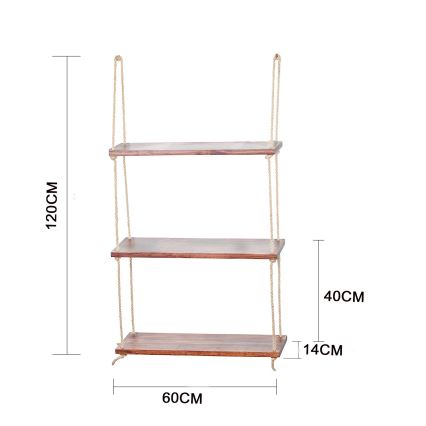 Κρεμαστό ράφι 120x60 cm έλατο