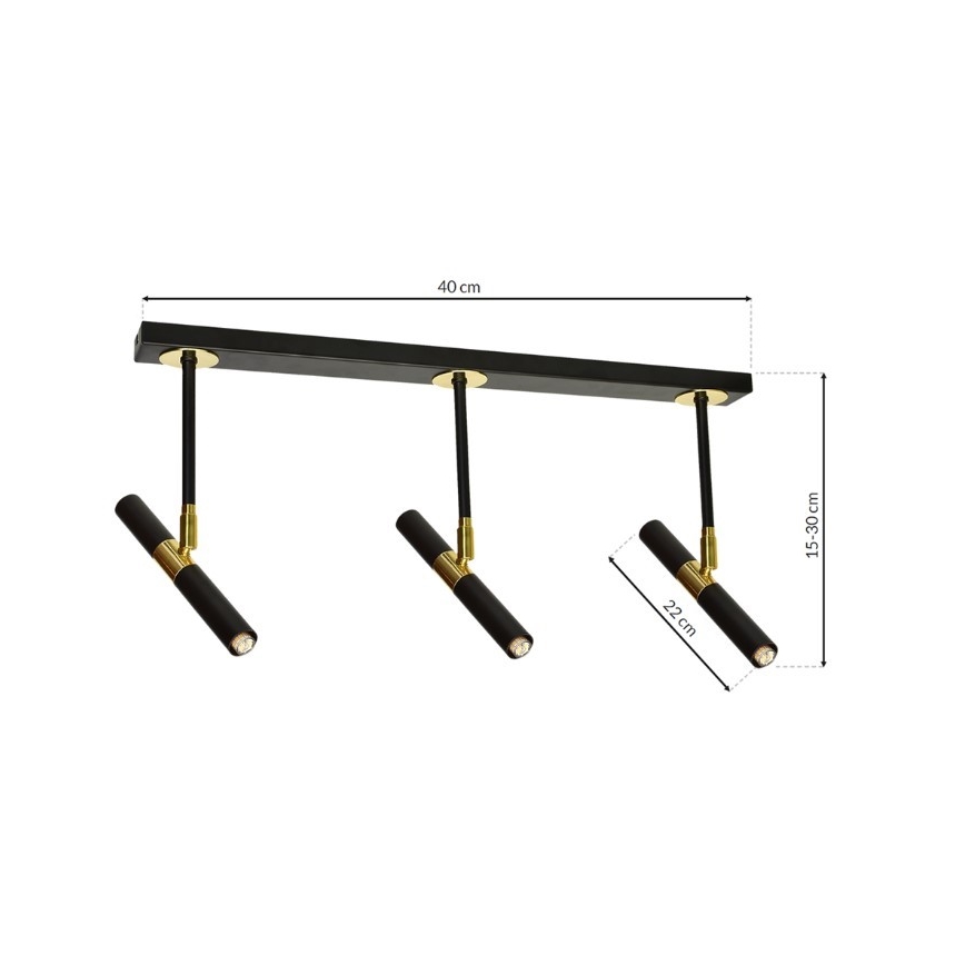 Κρεμαστό πολύφωτο MONZA 5xG9/7W/230V