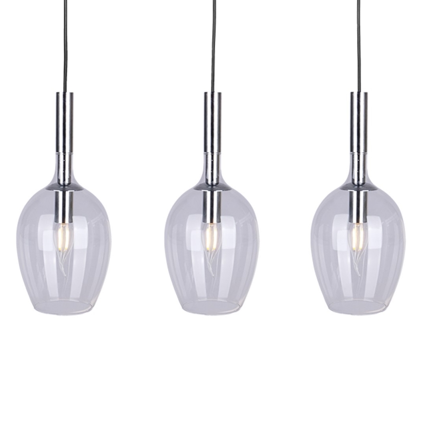 Κρεμαστό πολύφωτο TANGO 3xE14/40W/230V διαφανές