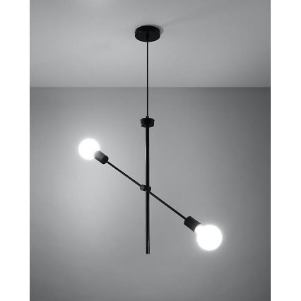 Κρεμαστό πολύφωτο με σύρμα CONCEPT 2xE27/60W/230V