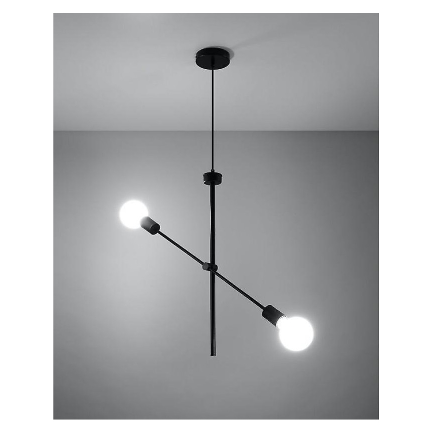 Κρεμαστό πολύφωτο με σύρμα CONCEPT 2xE27/60W/230V