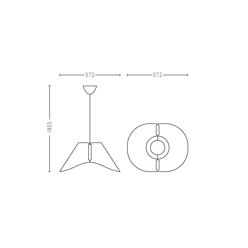 Κρεμαστός φωτισμός οροφής E27/60W/230V