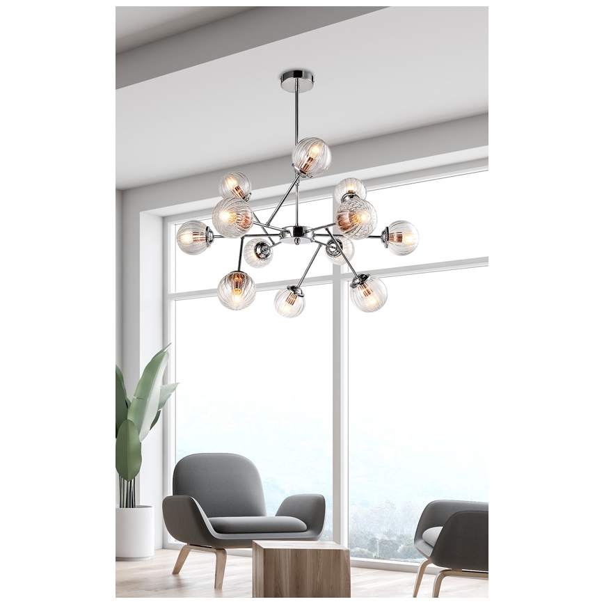 Κρεμαστός πολυέλαιος BEST 12xE14/40W/230V