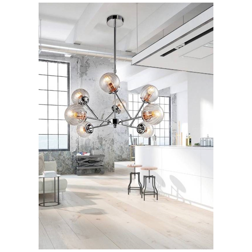 Κρεμαστός πολυέλαιος BEST 8xE14/40W/230V