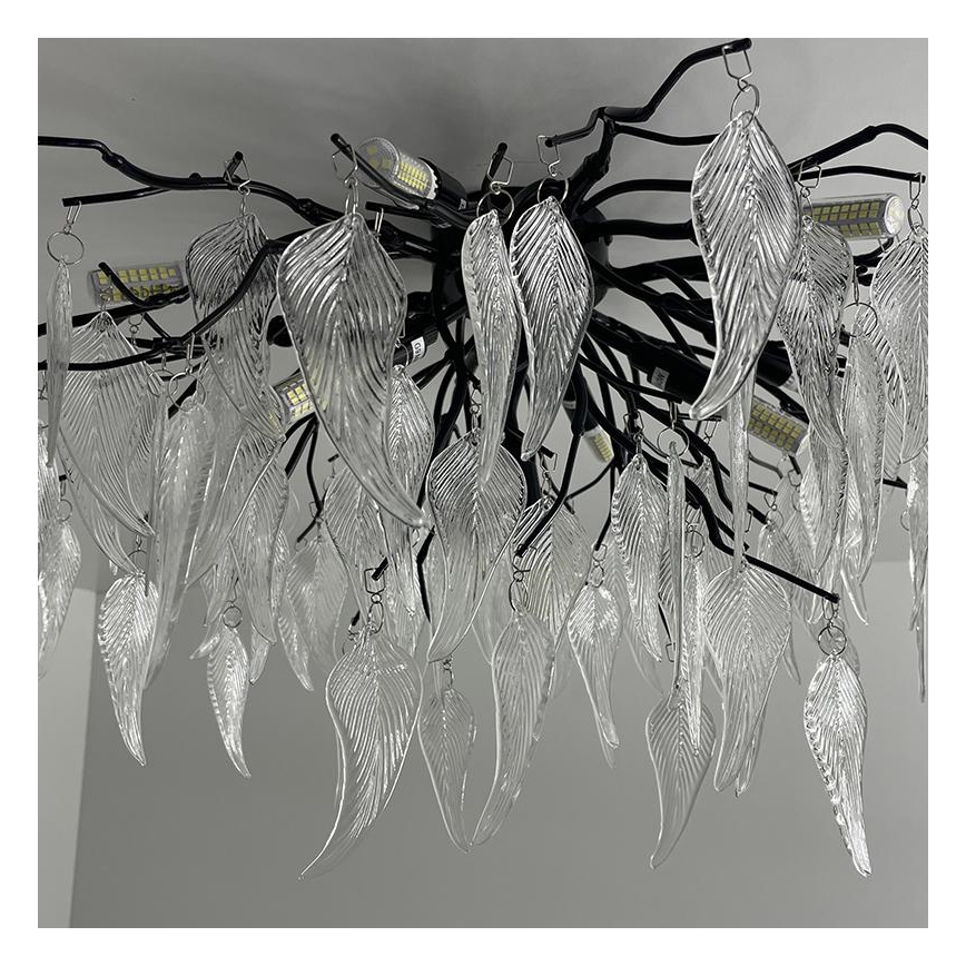 Κρυστάλλινη πλαφονιέρα οροφής 10xG9/40W/230V μαύρο