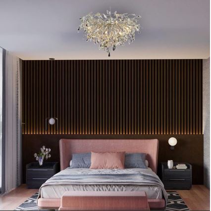 Κρυστάλλινη πλαφονιέρα οροφής 12xG9/40W/230V γυαλιστερό χρώμιο