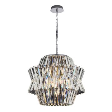 Κρυστάλλινο κρεμαστό φωτιστικό οροφής  CROWN 12xE14/40W/230V γυαλιστερό χρώμιο