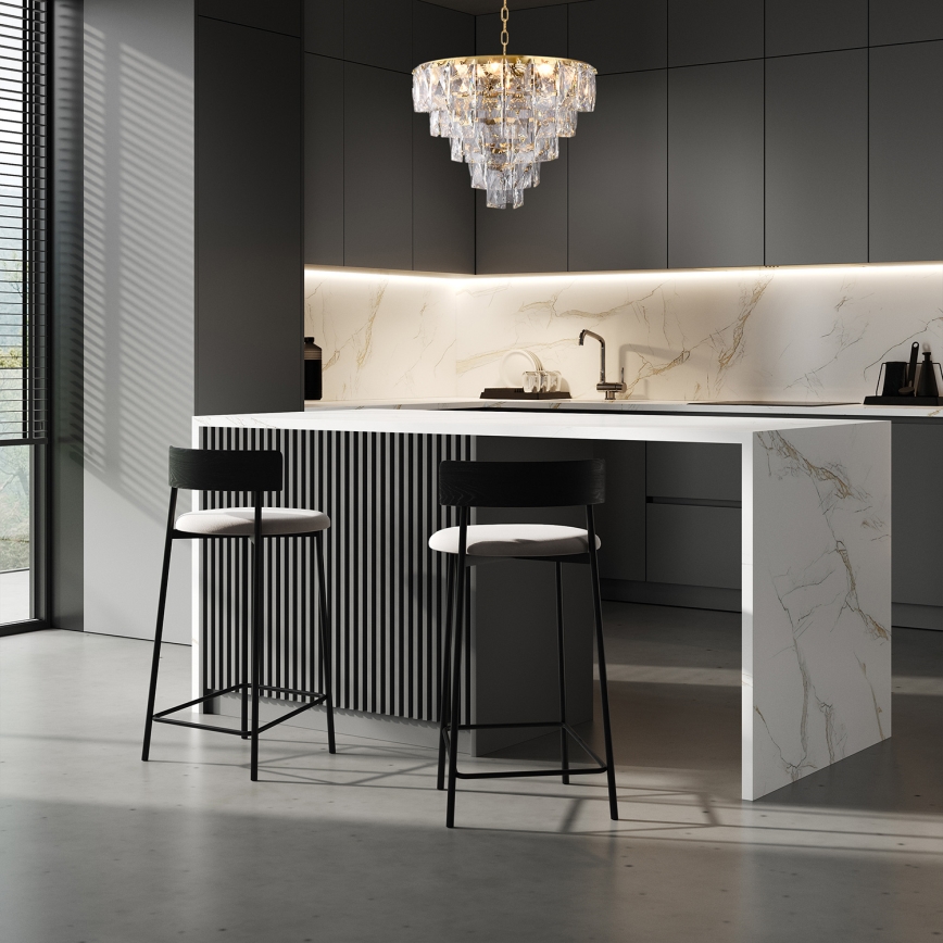 Κρυστάλλινο πολύφωτο με αλυσίδα CHELSEA 6xE14/40W/230V