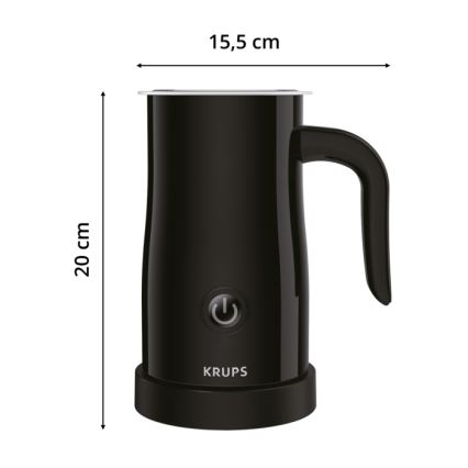 Krups - Αφροποιητής γάλακτος 300ml μαύρος