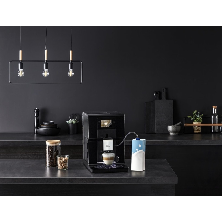 Krups - Αυτόματη καφετιέρα με κανάτα γάλακτος INTUITION PREFERENCE 1450W/230V μαύρο