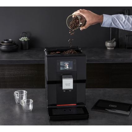 Krups - Αυτόματη καφετιέρα με κανάτα γάλακτος INTUITION PREFERENCE 1450W/230V μαύρο