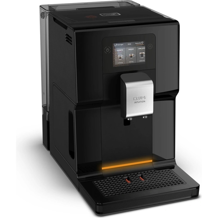Krups - Αυτόματη καφετιέρα με κανάτα γάλακτος INTUITION PREFERENCE 1450W/230V μαύρο