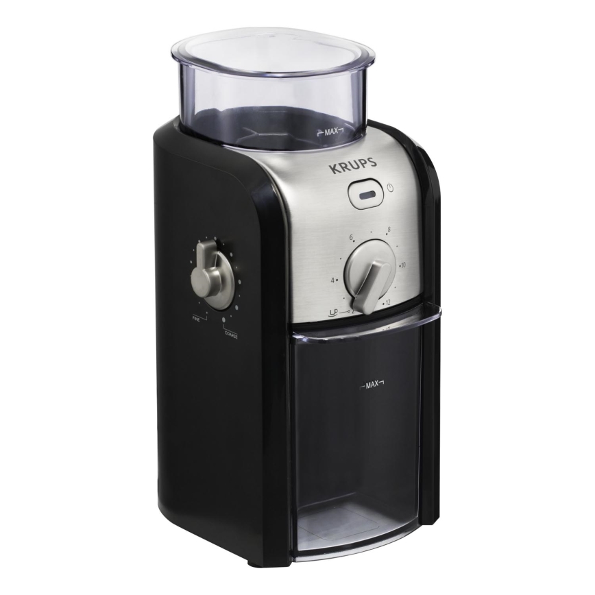 Krups - Hλεκτρικός μύλος καφέ 110W/230V ανοξείδωτο ατσάλι/μαύρο
