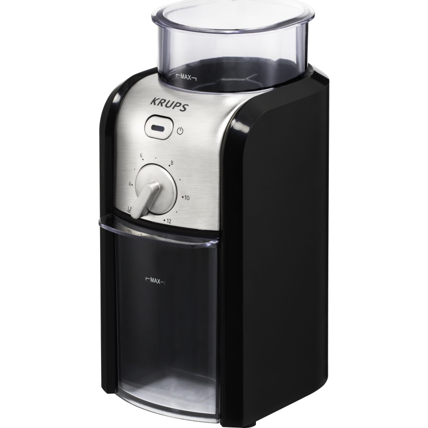 Krups - Hλεκτρικός μύλος καφέ 110W/230V ανοξείδωτο ατσάλι/μαύρο