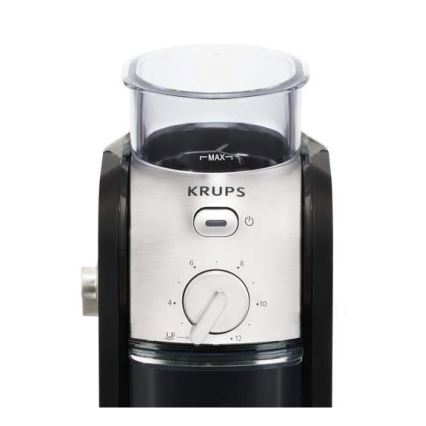 Krups - Hλεκτρικός μύλος καφέ 110W/230V ανοξείδωτο ατσάλι/μαύρο