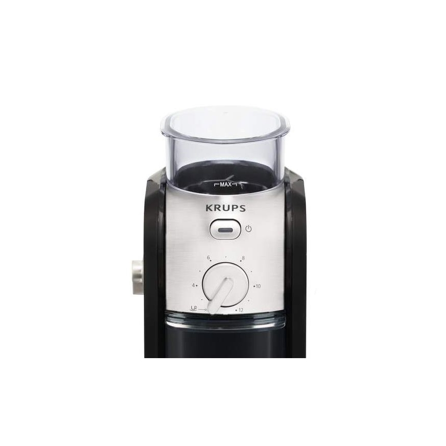 Krups - Hλεκτρικός μύλος καφέ 110W/230V ανοξείδωτο ατσάλι/μαύρο