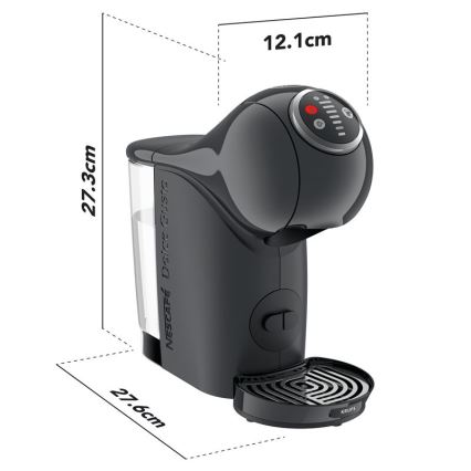 Krups - Καφετιέρα για κάψουλες NESCAFÉ DOLCE GUSTO GENIO S 1500W ανθρακί