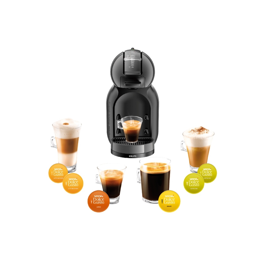 Krups - Καφετιέρα για κάψουλες NESCAFÉ DOLCE GUSTO MINI ME 1500W ανθρακί