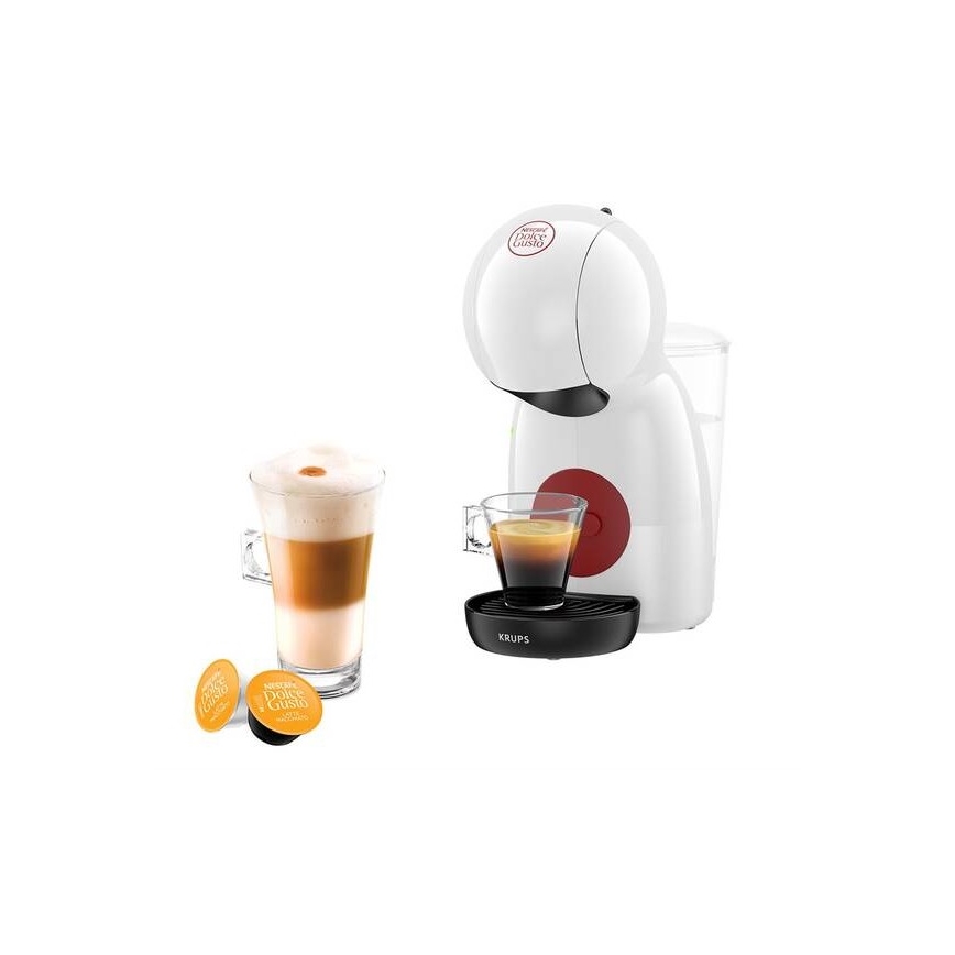 Krups - Καφετιέρα για κάψουλες NESCAFÉ DOLCE GUSTO PICCOLO XS 1600W λευκό