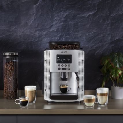 Krups - Αυτόματη καφετιέρα ESSENTIAL 1450W/230V ασημί