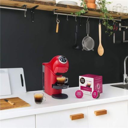 Krups - Καφετιέρα για κάψουλες NESCAFÉ DOLCE GUSTO GENIO S PLUS 1500W κόκκινο