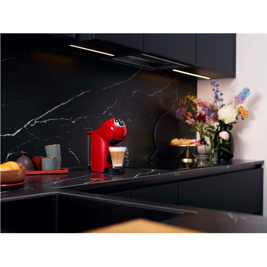 Krups - Καφετιέρα για κάψουλες NESCAFÉ DOLCE GUSTO GENIO S PLUS 1500W κόκκινο