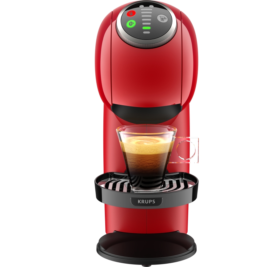 Krups - Καφετιέρα για κάψουλες NESCAFÉ DOLCE GUSTO GENIO S PLUS 1500W κόκκινο