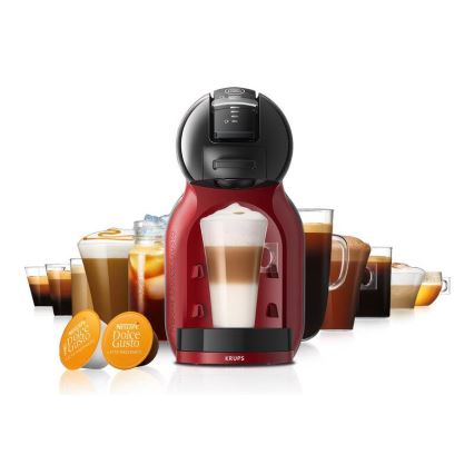 Krups - Καφετιέρα για κάψουλες NESCAFÉ DOLCE GUSTO MINI ME 1500W/230V κόκκινο/μαύρο