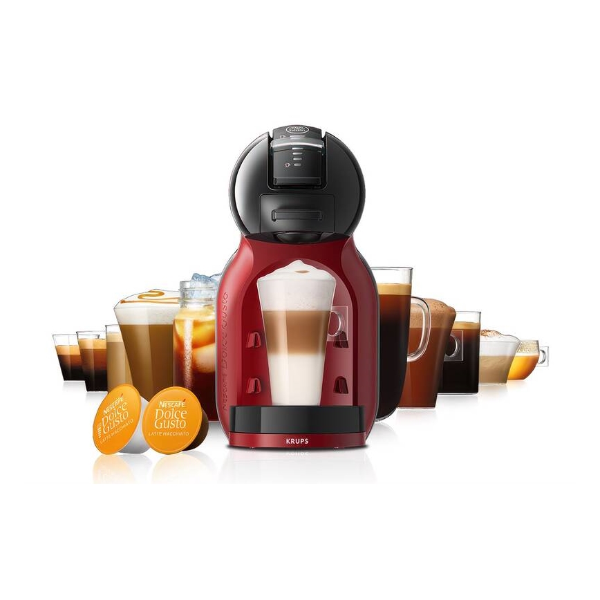 Krups - Καφετιέρα για κάψουλες NESCAFÉ DOLCE GUSTO MINI ME 1500W/230V κόκκινο/μαύρο