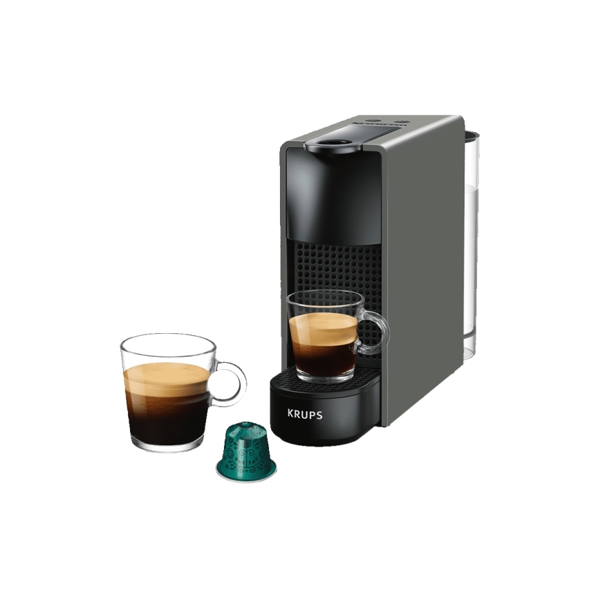 Krups - Καφετιέρα για κάψουλες NESPRESSO Essenza mini 1310W/230V γκρι