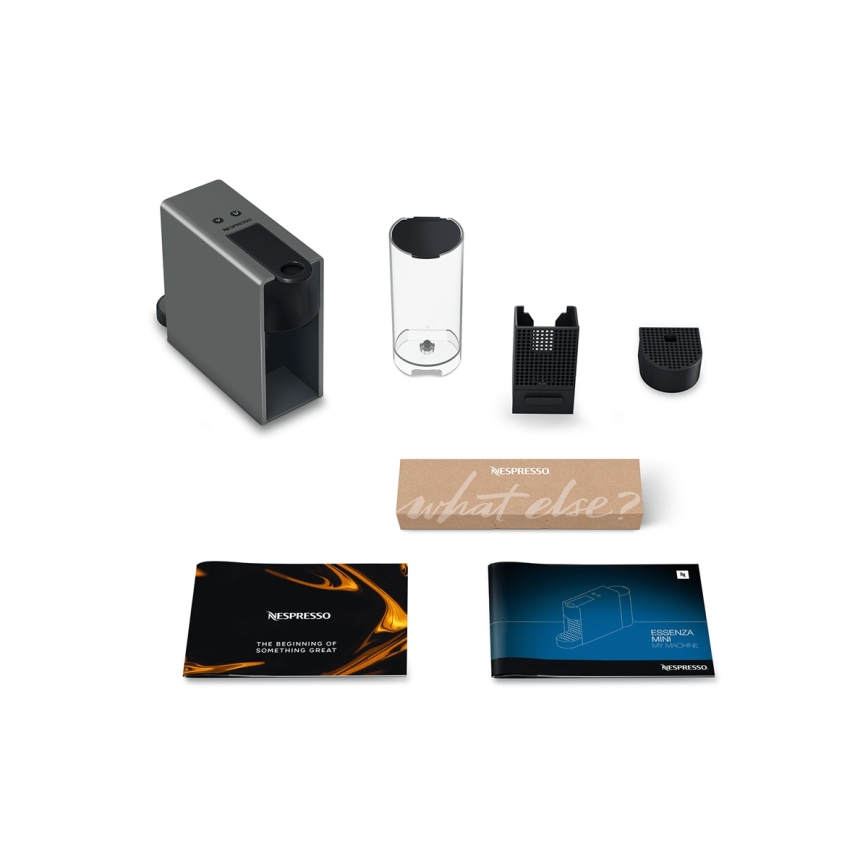 Krups - Καφετιέρα για κάψουλες NESPRESSO Essenza mini 1310W/230V γκρι