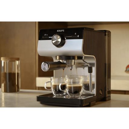 Krups - Μηχανή espresso πίεσης  AUTHENTIC 1450W/230V γκρι