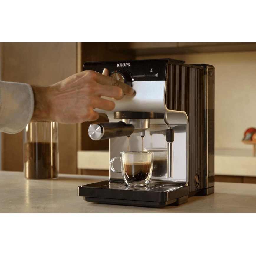 Krups - Μηχανή espresso πίεσης  AUTHENTIC 1450W/230V γκρι
