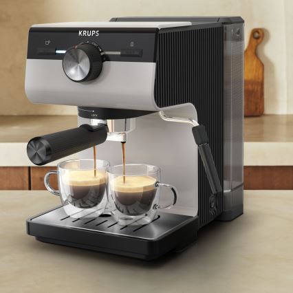 Krups - Μηχανή espresso πίεσης  AUTHENTIC 1450W/230V γκρι