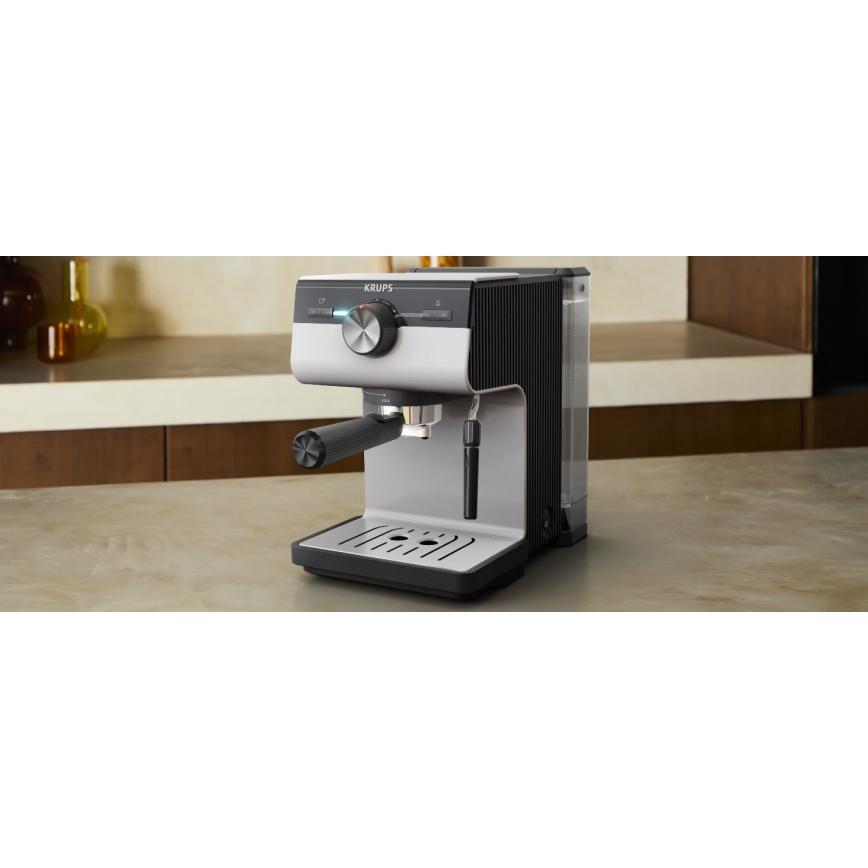 Krups - Μηχανή espresso πίεσης  AUTHENTIC 1450W/230V γκρι