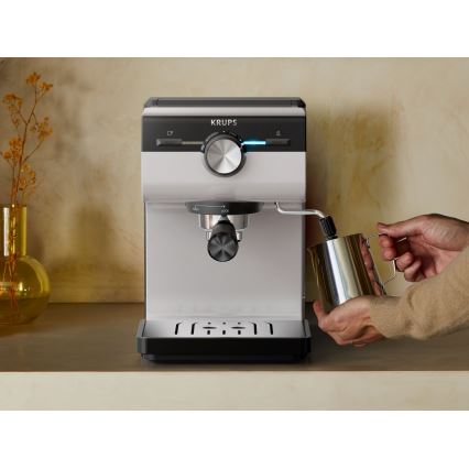 Krups - Μηχανή espresso πίεσης  AUTHENTIC 1450W/230V γκρι