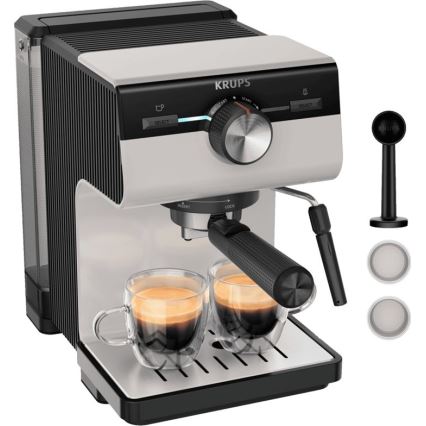 Krups - Μηχανή espresso πίεσης  AUTHENTIC 1450W/230V γκρι