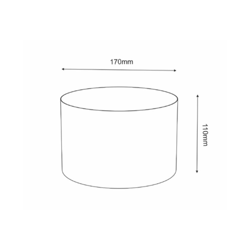 Κεραμικό κασπώ με βάση 11x17 cm λευκό