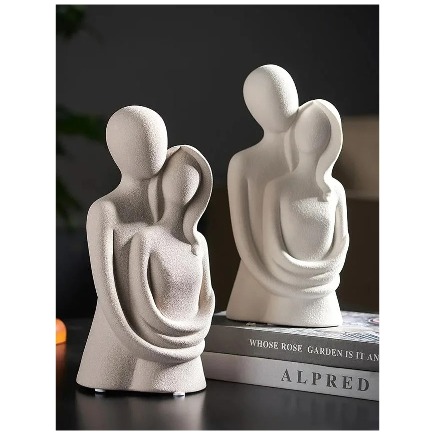 Κεραμικό επιτραπέζιο διακοσμητικό 21x8,5x10 εκ. λευκό