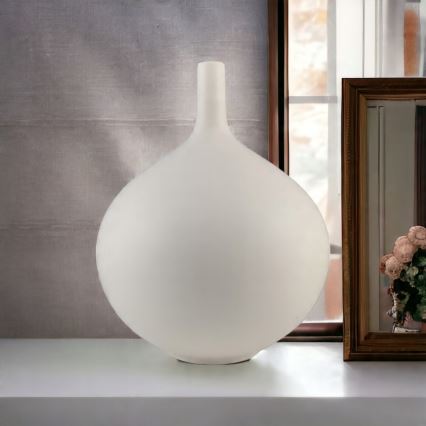 Κεραμικό βάζο 24 εκ. λευκό