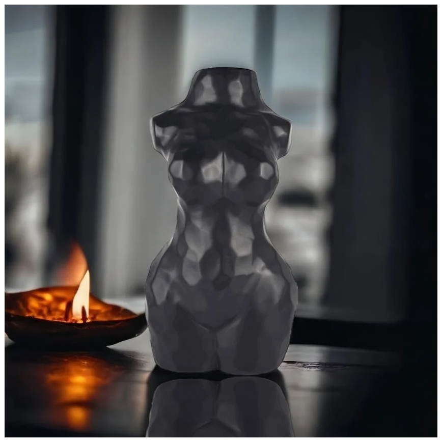 Κεραμικό βάζο 30 cm, μαύρο