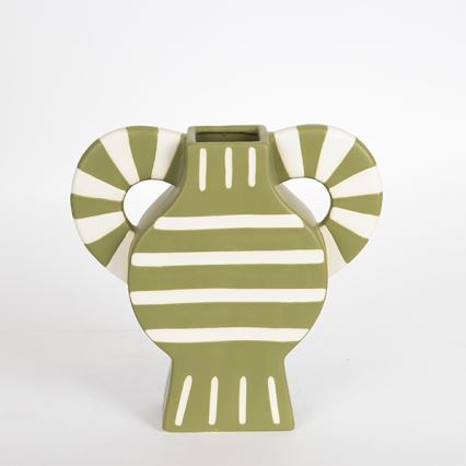 Κεραμικό βάζο 32x30,8 cm πράσινο