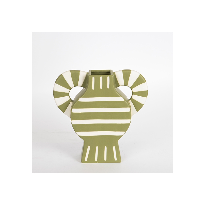 Κεραμικό βάζο 32x30,8 cm πράσινο