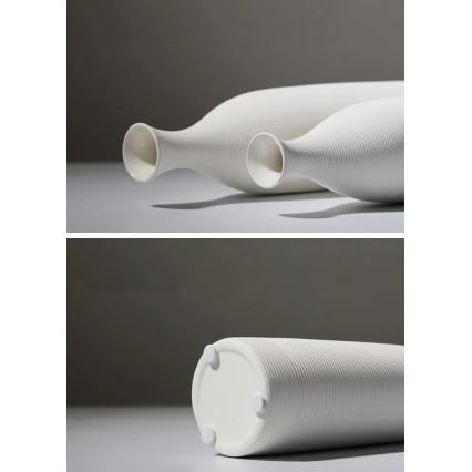 Κεραμικό βάζο 33 εκ. λευκό