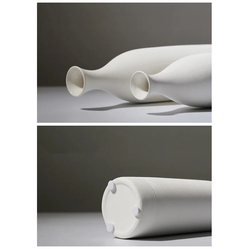 Κεραμικό βάζο 33 εκ. λευκό