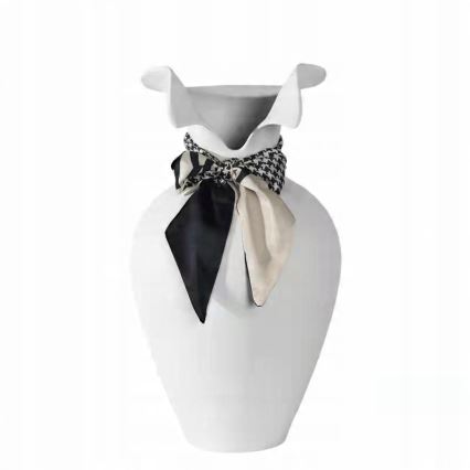 Κεραμικό βάζο 41,5x23 cm λευκό